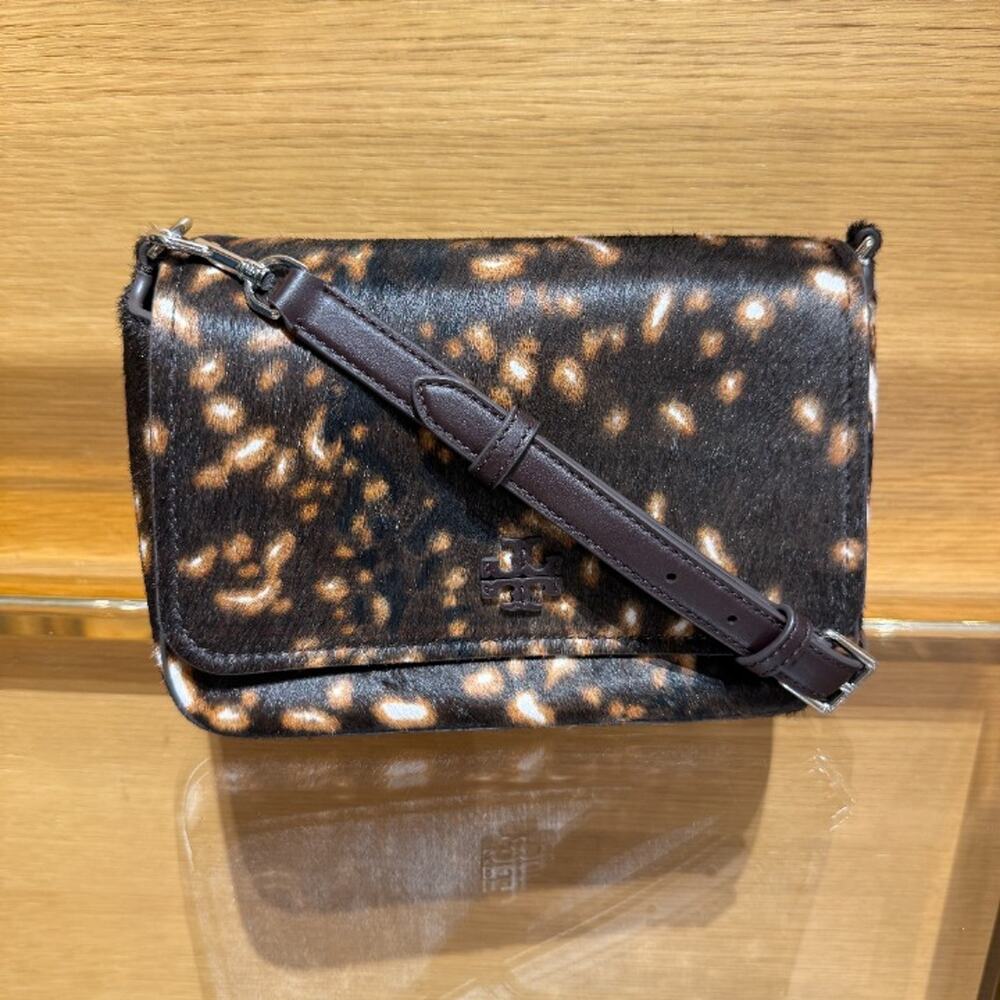 NEW‼️Tory Burch Thea Haircalf Flap Shoulder Bag 188184 $625